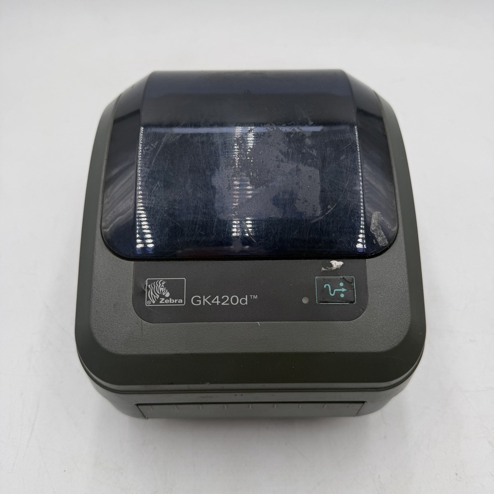 Zebra GK420d USB Parallel Serial DT Label Barcode Printer No Power Supply PARTS